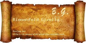 Bienenfeld Gizella névjegykártya